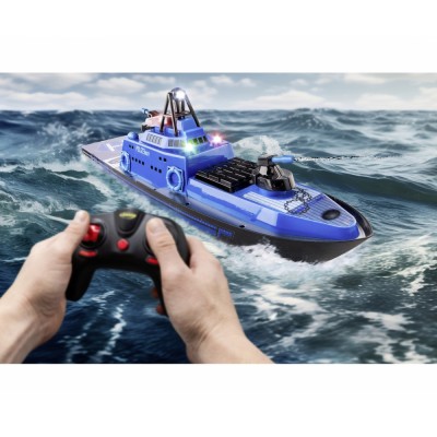 Carson RC policejní loď RTR set s vodním dělem a LED osvětlením, délka 56cm