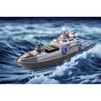 Carson RC člun pobřežní stráže RTR set s vodním dělem a LED osvětlením, délka 56cm