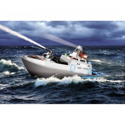 Carson RC člun pobřežní stráže RTR set s vodním dělem a LED osvětlením, délka 56cm