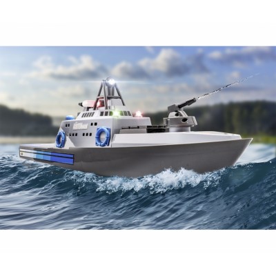 Carson RC člun pobřežní stráže RTR set s vodním dělem a LED osvětlením, délka 56cm