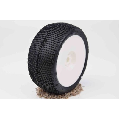 TPRO 1/8 Truggy MAGIC SQUARE - Soft T3 - nalepené, bílé disky, 2 ks.