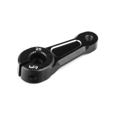 Hliníková páka serva 23T a 25T pro Traxxas TRX-4 a TRX-6, černá