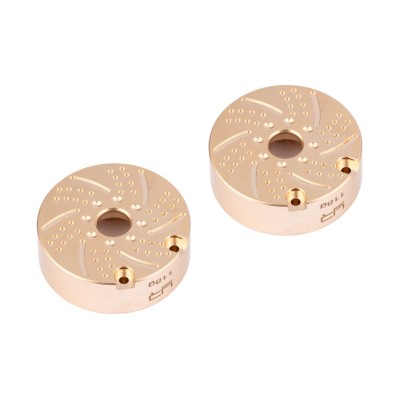 Mosazné rozšířené kryty portálů, přední / zadní 118g pro Traxxas TRX-4, 2ks