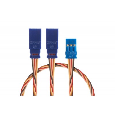 Y-kabel 300mm JR 0,35qmm kroucený silikonkabel, 1 ks.