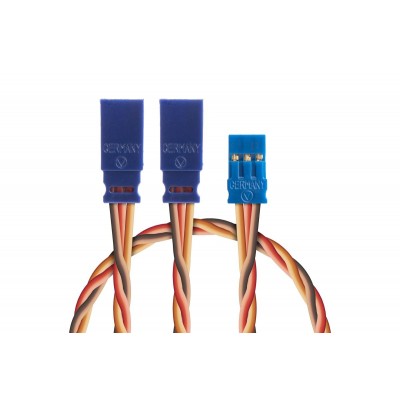 Y-kabel 300mm JR 0,50qmm kroucený silikonkabel, 1 ks.