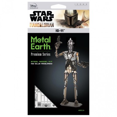 Metal Earth Luxusní ocelová stavebnice Star Wars Mandalorian IG-11 ™