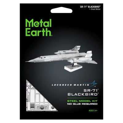 Metal Earth Luxusní ocelová stavebnice SR-71 Blackbird
