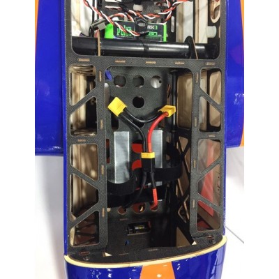 78" Extra 300 EXP V3 - Modrá/Oranžová/Bílá 1,98m