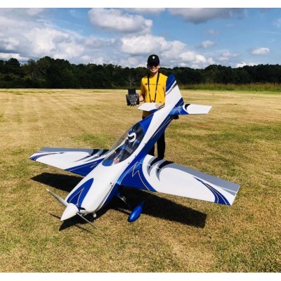 104" Extra NG - Modrá/Bílá/Stříbrná 2,64m