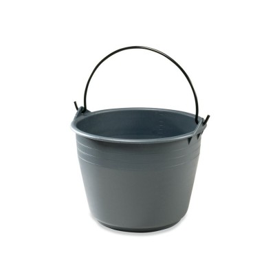 Vědro 12l zemědělské plastové šedé Agricolo kov.rukojeť
