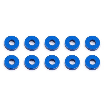 Bulkhead podložky, 7.8x2.0mm, modré alu, 10 ks.