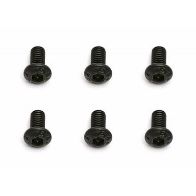 M3x0,5x6mm Imbusový šroub s kulatou hlavou, 10 ks.