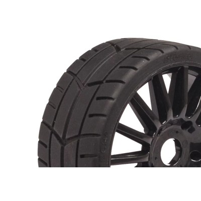 Challenge RALLY (silniční profil) nalepené gumy, černé disky, 2ks.