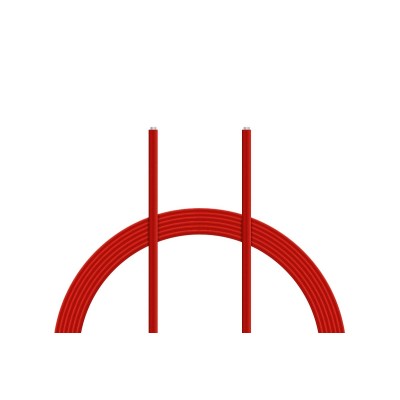 Kabel silikon 0.25mm2 1m (červený)