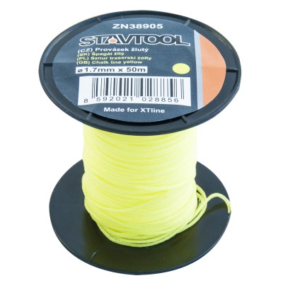 Provaz pro stavaře 50mx1,7 žlutý