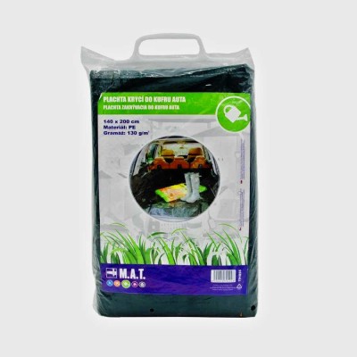 Plachta 1,4x 2m 130g tkaná olemovaná do kufru zelená