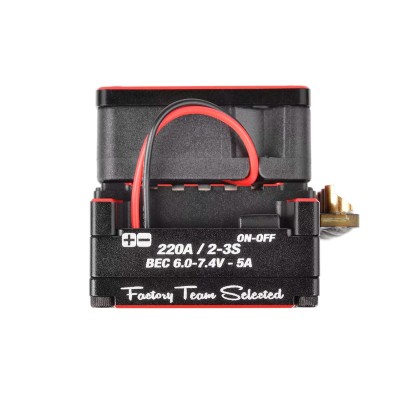 CMM-10 Racing Controller - 2-3S - 220A - senzorový regulátor - černý/červený