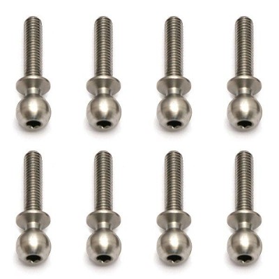 Kulové čepy, střibrné, 12mm, 10ks.