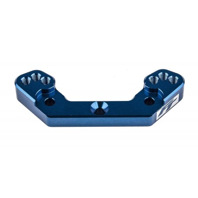 RC10B6.3 FT zadní hliníkový držák +2mm, modrý