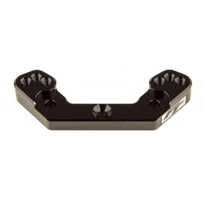 RC10B6.3 FT zadní hliníkový držák +2mm, černý