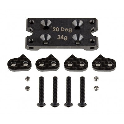 RC10B6 FT ocelový BULKHEAD (20 DEG)