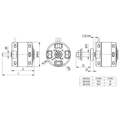 AXI 4120/20 V3 střídavý motor