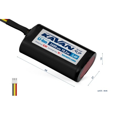 KAVAN Li-Ion 2600 mAh/7,4V TX