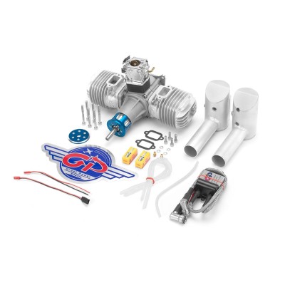 Motor GP 123 ccm V2 včetně tlumiče a příslušenství