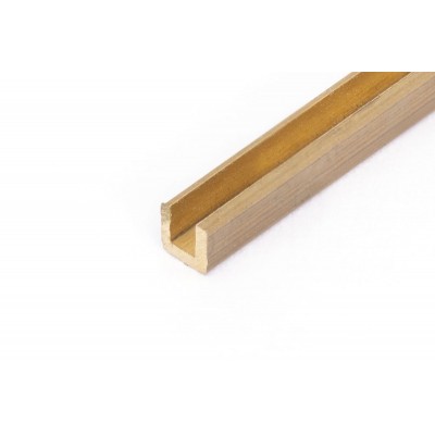 Mosazný U profil 2x2x1000mm