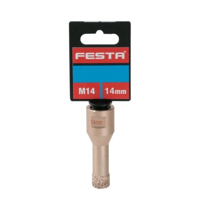 Vrták diam.22mm M14 Festa dutá zlatá