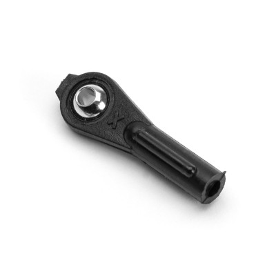 Plastový kloubek M2,5 s poniklovanou kuličkou a vrtáním 2,0mm, 5 ks.