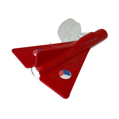 Zvukové letadlo MiG červené