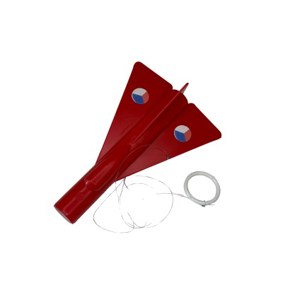 Zvukové letadlo MiG červené