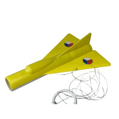 Zvukové letadlo MiG žluté