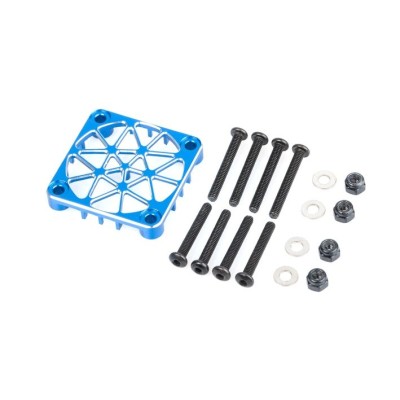 WorksTeam Hliníková mřížka pro 30mm ventilátory - modrá