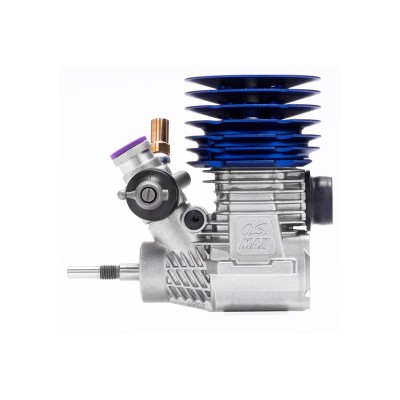 OS MAX R21 V2 samotný motor (stříbrná verze s modrou hlavou)