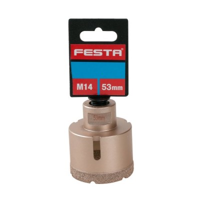 Vrták diam.50mm M14 Festa dutá zlatá