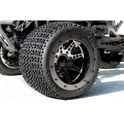 Oversize Beadlock 8-paprskové disky černý chrom (2 ks.)