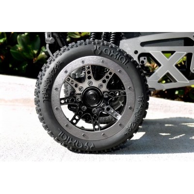 Oversize Beadlock 8-paprskové disky černý chrom (2 ks.)