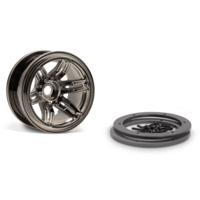 2.2 Rocksters Beadlock černý chromový disk