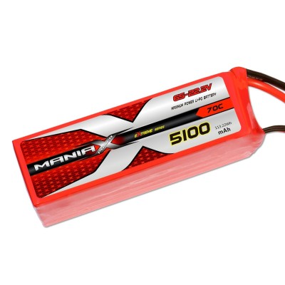 ManiaX Lipol 22.2V 5100mAh 70C