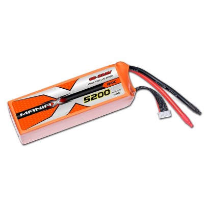 ManiaX Lipol 22.2V 5200mAh 80C
