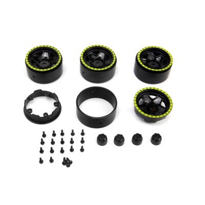 CL-5 Beadlock disky 1.2in (zelené/4 ks)