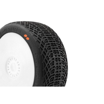 I-BARRS V3 BUGGY S3 (MEDIUM) nalepené pneumatiky, bílé disky, 2 ks.