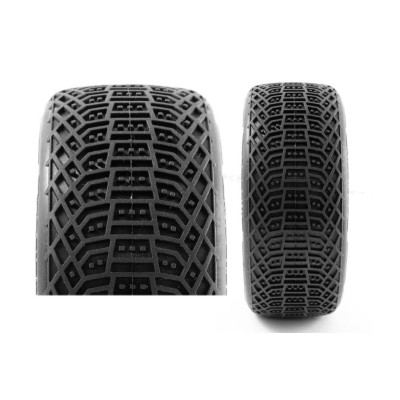 I-BARRS V3 BUGGY S3 (MEDIUM) nalepené pneumatiky, bílé disky, 2 ks.