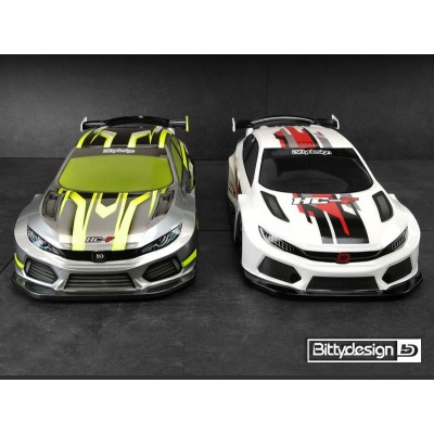 Karoserie čirá Bittydesign pro TC FWD podvozky 190mm