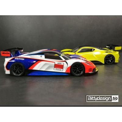 Karoserie čirá Bittydesign VENOM GT - (190 mm)