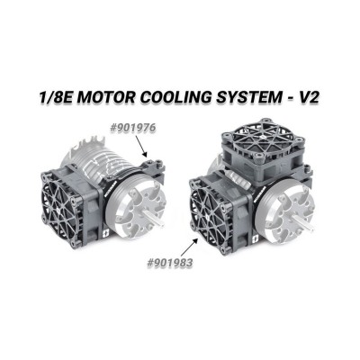 Hliníkový držák V2 pro 42mm motor - jeden nebo dva ventilátory 40mm