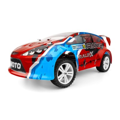 HiMOTO 1:10 Rally X Brushless 2,4 GHz RTR set, červená