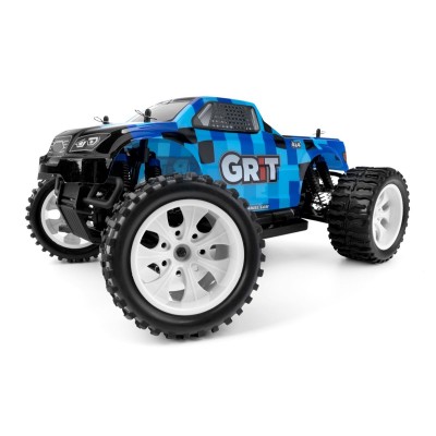 HiMOTO 1:10 Monster Truck EMXT-1 2,4 GHz RTR set, modrá (kostky)
